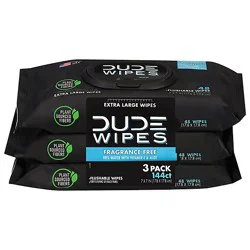 Dude Wipes Flushable 3 Pack - 144 Count