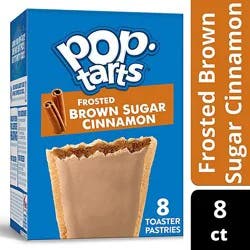 Pop-Tarts Toaster Pastries Frosted Brown Sugar Cinnamon Breakfast Foods 8 Count - 13.5 Oz