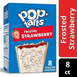 Pop-Tarts Toaster Pastries Frosted Strawberry Breakfast Foods 8 Count - 13.5 Oz