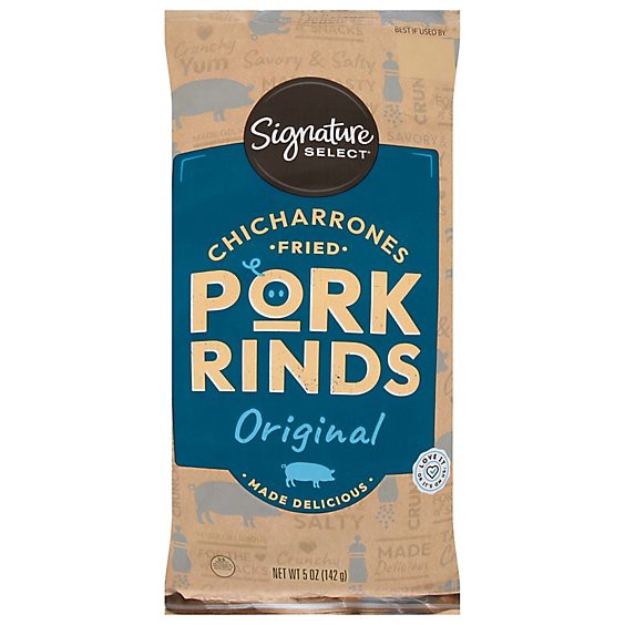 slide 1 of 1, Signature Select Fried Pork Rinds Original - 5 Oz, 5 oz