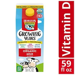 Horizon Organic Growing Years Dha Omega-3 Milk Carton - 59 Fl. Oz.