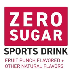 Powerade Sports Drink Electrolyte Enhanced Zero Sugar Fruit Punch - 28 Fl. Oz.