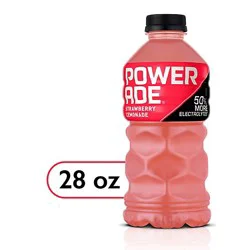 Powerade Sports Drink Electrolyte Enhanced Strawberry Lemonade - 28 Fl. Oz.