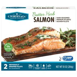 C.wirthy Butter Herb Salmon Portions - 10 Oz