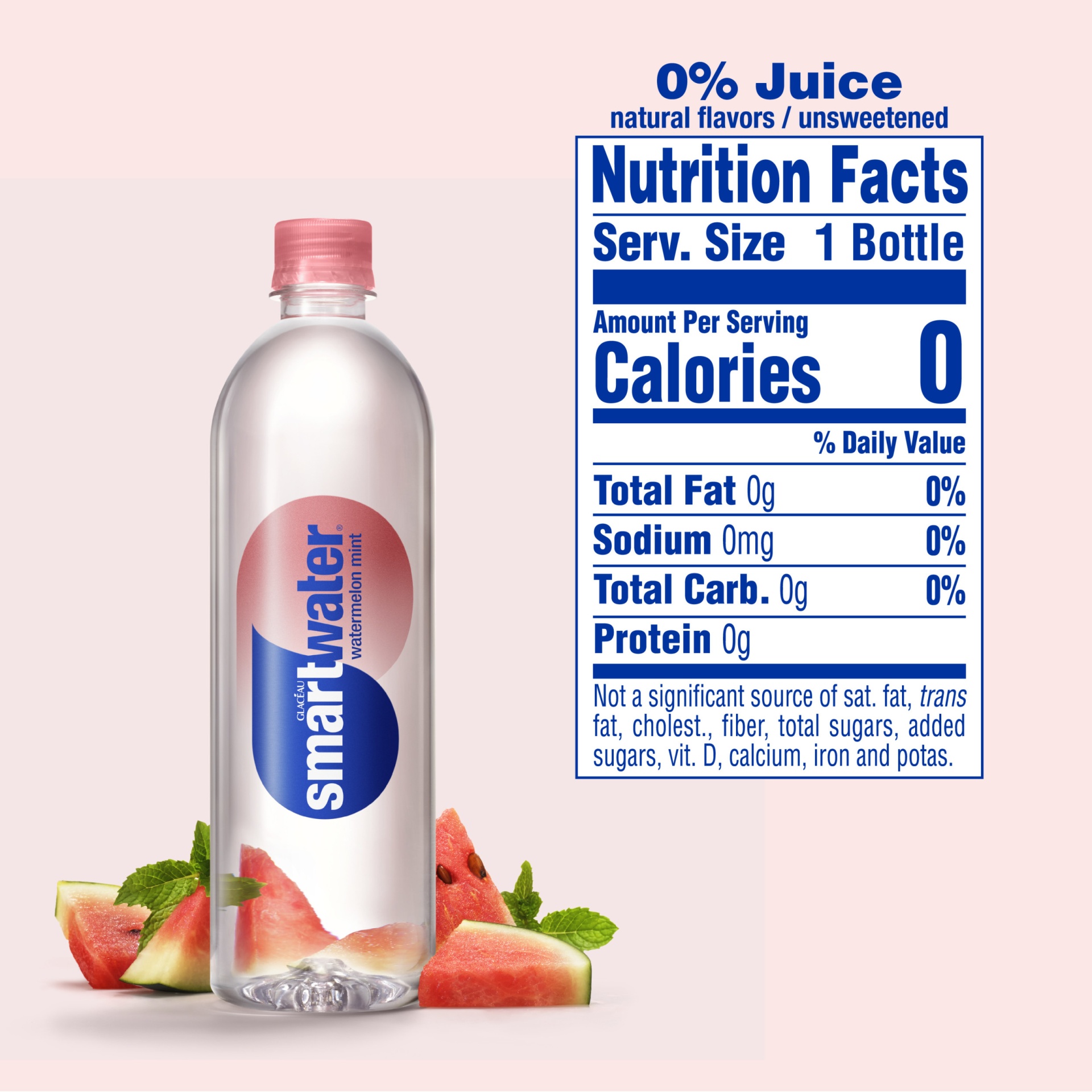 slide 5 of 14, Smartwater Watermelon Mint Enhanced Water - 23.7 fl oz Water, 