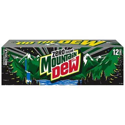Mtn Dew Soda Zero Sugar Cans - 12-12 Fl. Oz.