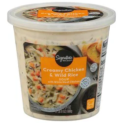 Signature Select Soup Creamy Chicken & Wild Rice Soup - 24 Oz