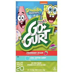 Go-Gurt Strawberry & Cotton Candy Low Fat Yogurt - 40 Oz