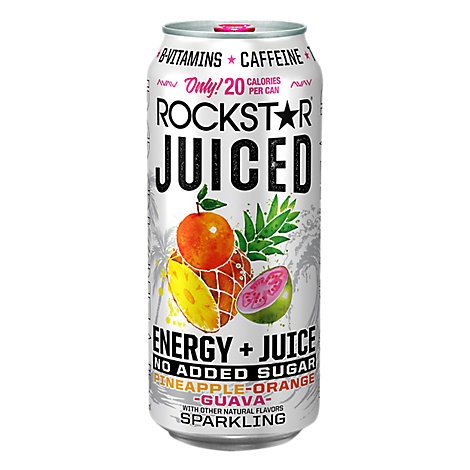 slide 1 of 1, Rockstar Juiced Tropical Energy Drink, 15 fl oz
