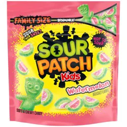 Sour Patch Kids Watermelon Soft & Chewy Candy Family Size Bag - 1.8 Lb