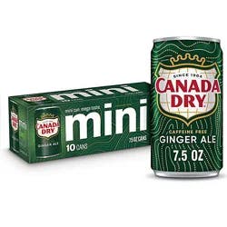 Canada Dry Ginger Ale Soda In Can - 10-7.5 Fl. Oz.