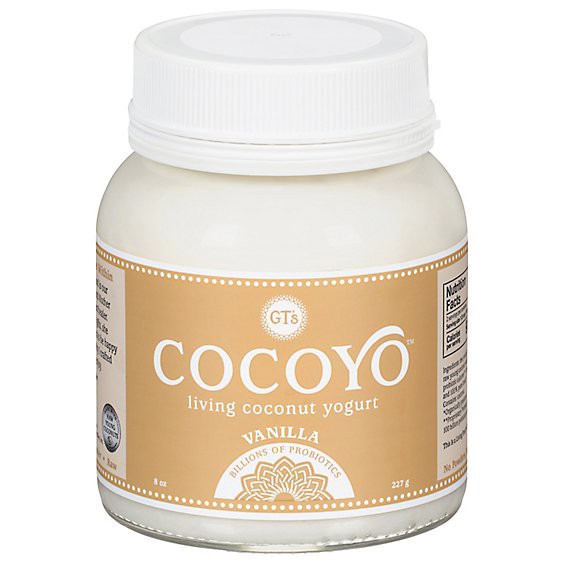 slide 1 of 1, Gt Organic Vanilla Cnut Yogurt - 8 Oz, 8 oz