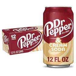 Dr Pepper And Cream Soda - 12-12 Fl. Oz.