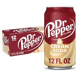 Dr Pepper And Cream Soda - 12-12 Fl. Oz.