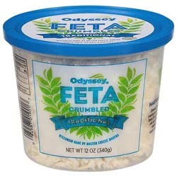 Odyssey Cheese Crumbles Feta Plain - 12 Oz