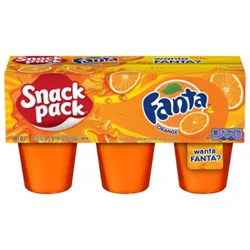 Snack Pack Fanta Orange Flavored Juicy Gels - 6 -19.5 Oz
