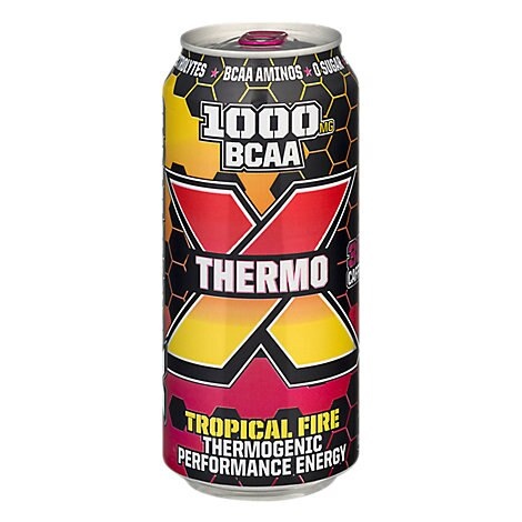 slide 1 of 1, Rockstar Thermo Tropical Fire Energy Drink, 16 fl oz