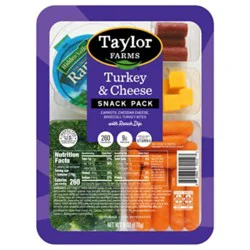 Taylor Farms Veggies Turkey Cheese Tray - 6 Oz