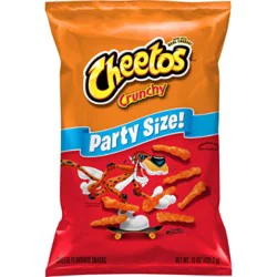 Cheetos Snacks Cheese Flavored Crunchy Party Size - 15 Oz