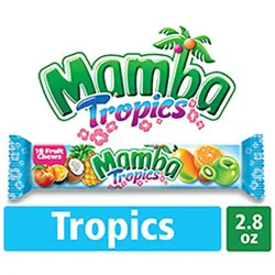 Mamba Tropics Fruit Chews Candy - 18 Count