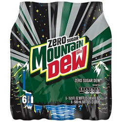 Mtn Dew Soda Zero Sugar - 6-16.9 Fl. Oz.
