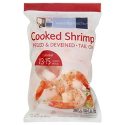 Waterfront Bistro Shrimp Cooked Peeled & Deveined Tail On Colossal 13-15 Count - 2 Lb