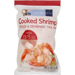 Waterfront Bistro Shrimp Cooked Peeled & Deveined Tail On Colossal 13-15 Count - 2 Lb