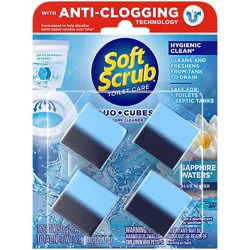 Soft Scrub Duo-Cubes Sapphire Waters In-Tank Toilet Bowl Cleaner - 4 Count