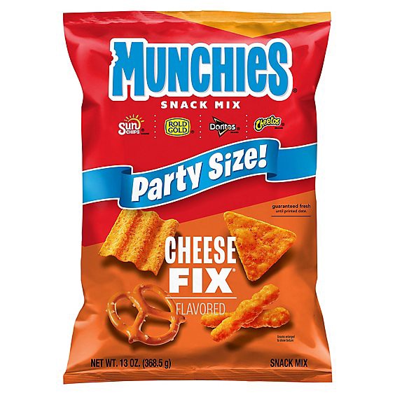 slide 1 of 2, Munchies Snack Mix Cheese Fix Party Size - 13 Oz, 13 oz