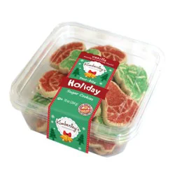 Kb Tb Mini Bell And Tree Sugar Cookies - 10 Oz