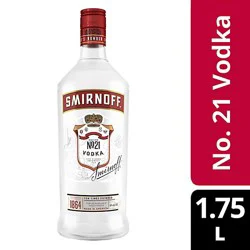 Smirnoff Vodka Recipe No. 21 80 Proof Pet - 1.75 Liter