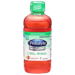 Pedialyte Advancedcare Cherry Punch Electrolyte Solution In Ready To Drink Bottle - 1.05 Quart