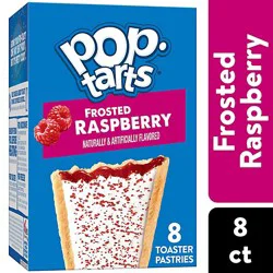 Pop-Tarts Toaster Pastries Frosted Raspberry Breakfast Foods 8 Count - 13.5 Oz