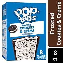 Pop-Tarts Toaster Pastries Frosted Cookies And Creme Breakfast Foods 8 Count - 13.5 Oz
