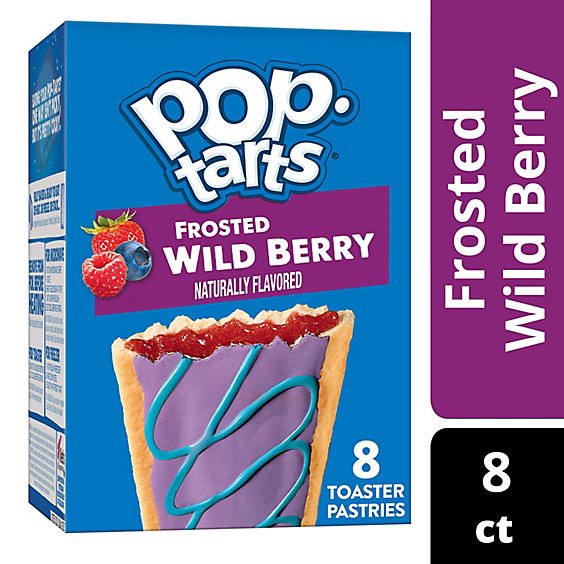 slide 1 of 6, Pop-Tarts Toaster Pastries Frosted Wild Berry Breakfast Foods 8 Count - 13.5 Oz, 8 ct