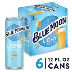 Blue Moon Light Craft Ale With Tangerine Peel Beer 4% Abv Cans - 6-12 Fl. Oz.