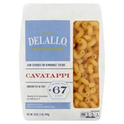 Delallo Pasta Bag Cavatappi - 16 Oz