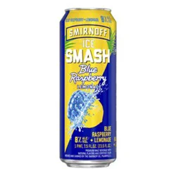 Smirnoff Ice Smash Blue Raspberry And Blackberry 8% Abv Single Can - 23.5 Oz