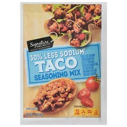 Signature Select Taco Less Sodium Seasoning Mix - 1 Oz