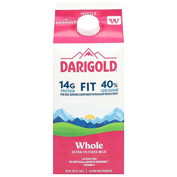 slide 1 of 13, Darigold Fit Ultra Filtered Whole Milk - 59 Fl. Oz., 59 fl oz