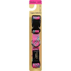 Legacy Md Flat Braided Collar Pink - Each