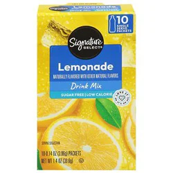 Signature Select Drink Mix Lemonade - 10 Count