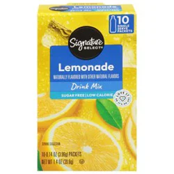 Signature Select Drink Mix Lemonade - 10 Count