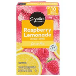 Signature Select Drink Mix Raspberry Lemonade - 10 Count