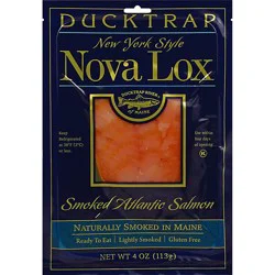 Ducktrap Atlantic Salmon Smoked New York Style Nova Lox - 4 Oz