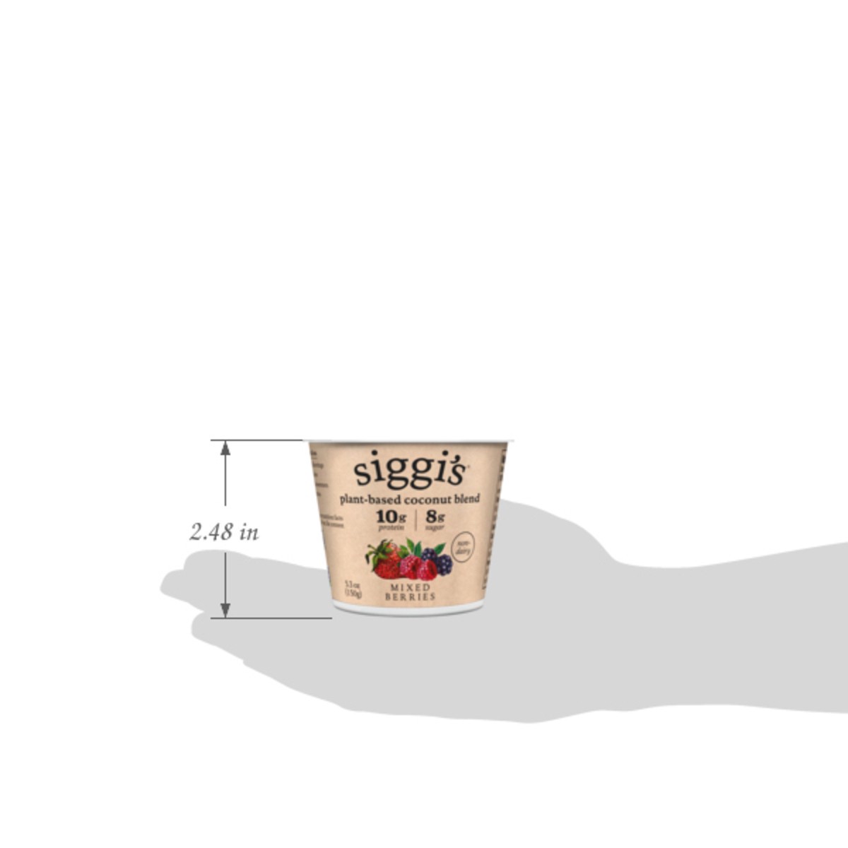 slide 6 of 12, Siggi's Mixed Berries Plant Based Coconut Blend - 5.3 Oz, 5.3 oz