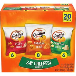 Goldfish Goldfish Crackers Say Cheeeese Variety 20 Count - Variety Pack