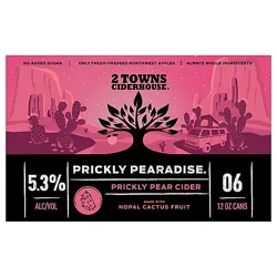 2 Towns Ciderhouse Prickly Pearadise In Cans - 6-12 Fl. Oz.