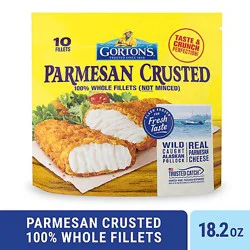 Gorton's Parmesan Crusted 100% Whole Breaded Fish Fillets Pouch - 10 Count