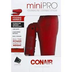 Conair Minipro Dryer Tourmaline Ceramic With Folding Handle - Each